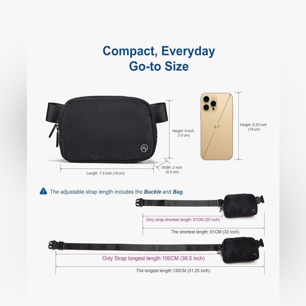 PANDER DOUBLE ZIPPER NYLON EVERYWHERE BELT BAG - Picture 5 of 8